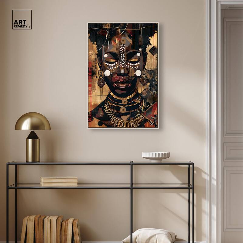 In Golden Accents Canvas by Art Remedy