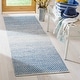preview thumbnail 18 of 84, SAFAVIEH Handmade Flatweave Montauk Geert Cotton Rug 2'3" x 10' Runner - Blue/Ivory - Runner