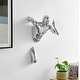 preview thumbnail 1 of 3, Wall Runner 20" Man Resin Sculpture Chrome