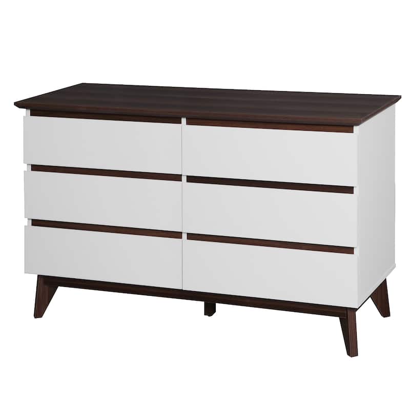 6-Drawer Double Dresser with Wide Drawers