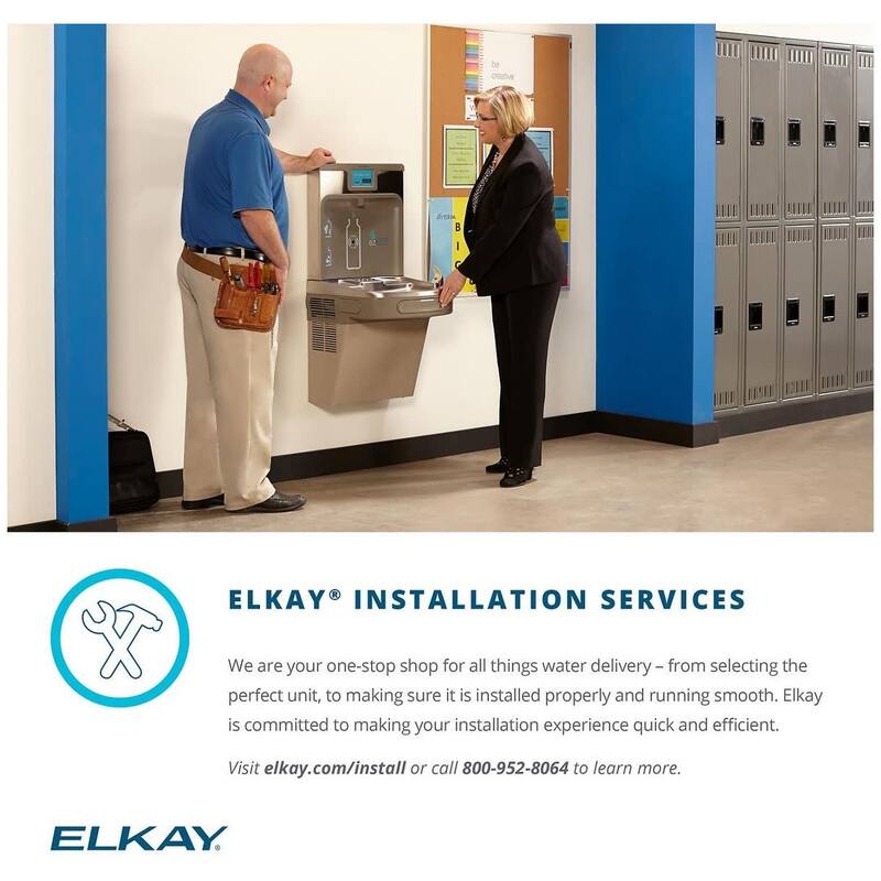 Elkay EZH2O Wall Mounted Bi-Level Drinking Fountain and Hands Free