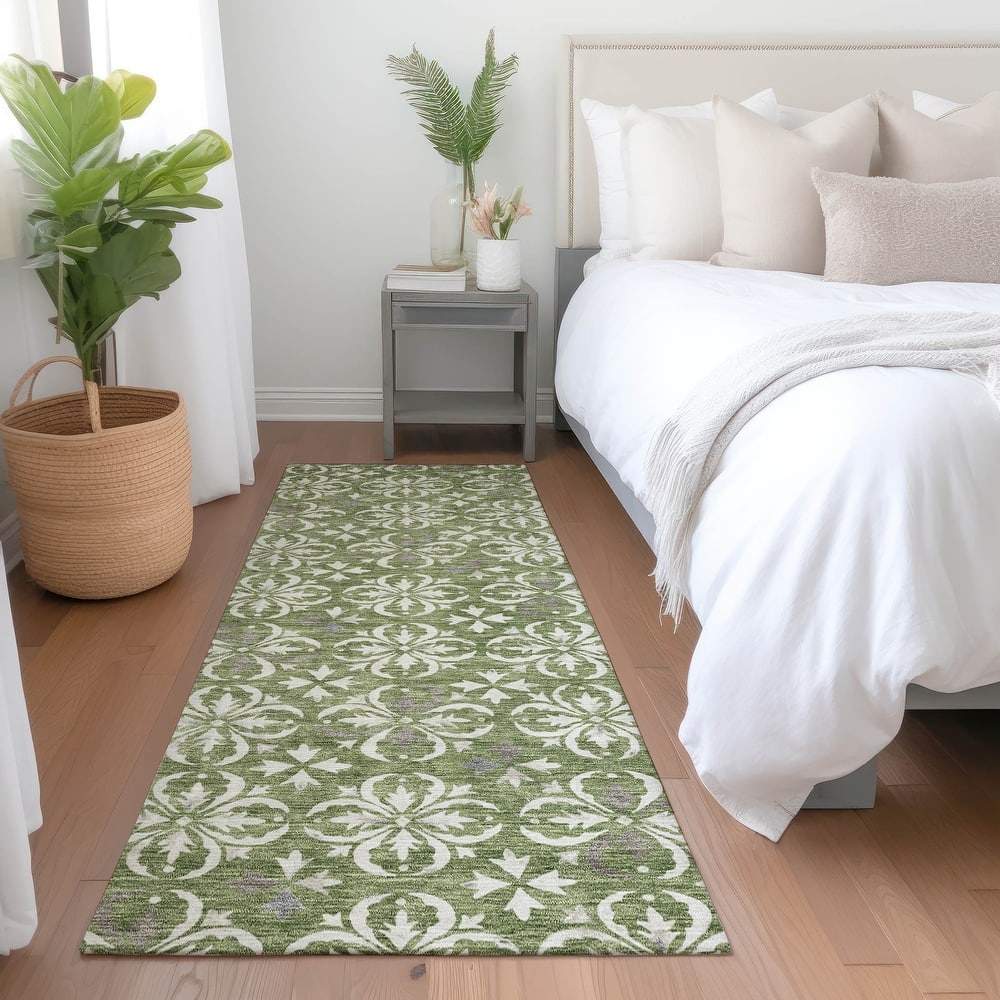 Premium Washable Super Soft Transitional Medallions Mayfield Rug