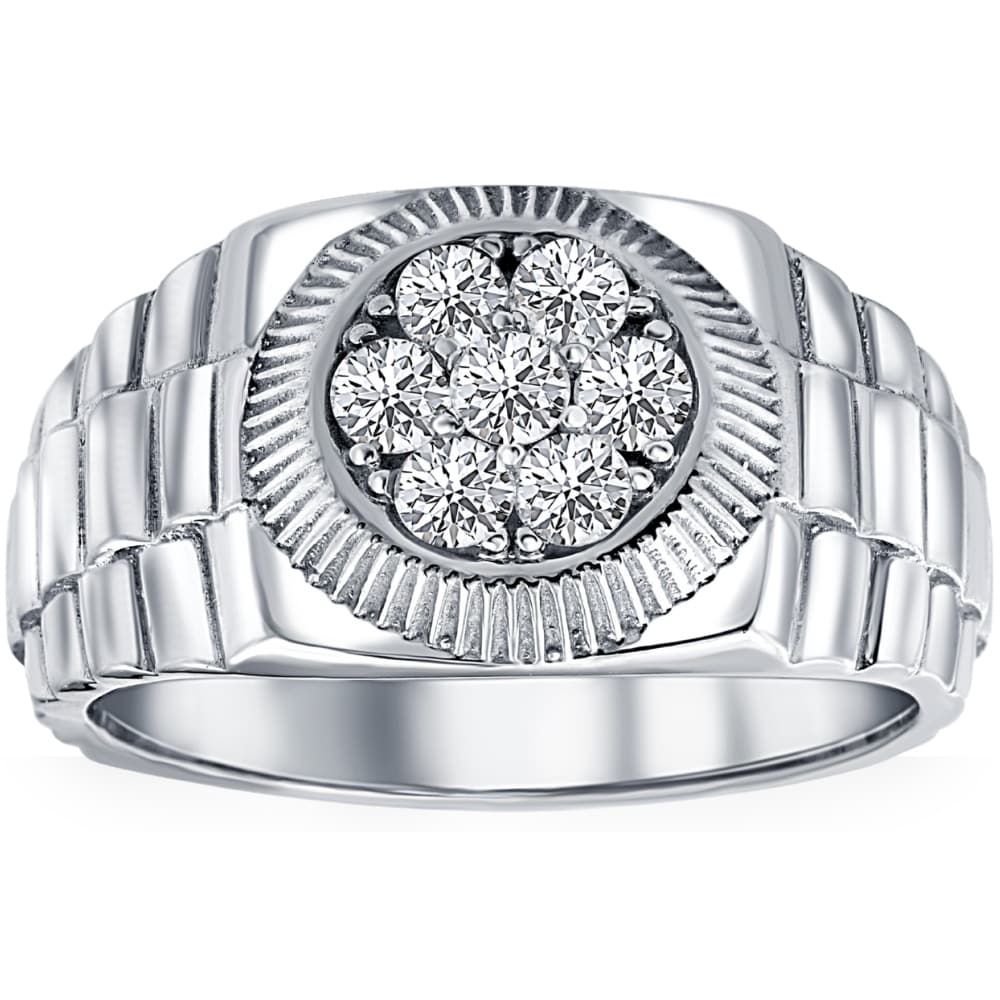 Bliss Diamond Men's 3/4 Ct T.W. Diamond Ring 14k White Gold