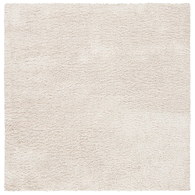 SAFAVIEH August Shag Solid 1.2-inch Thick Area Rug - 4' Square - Beige