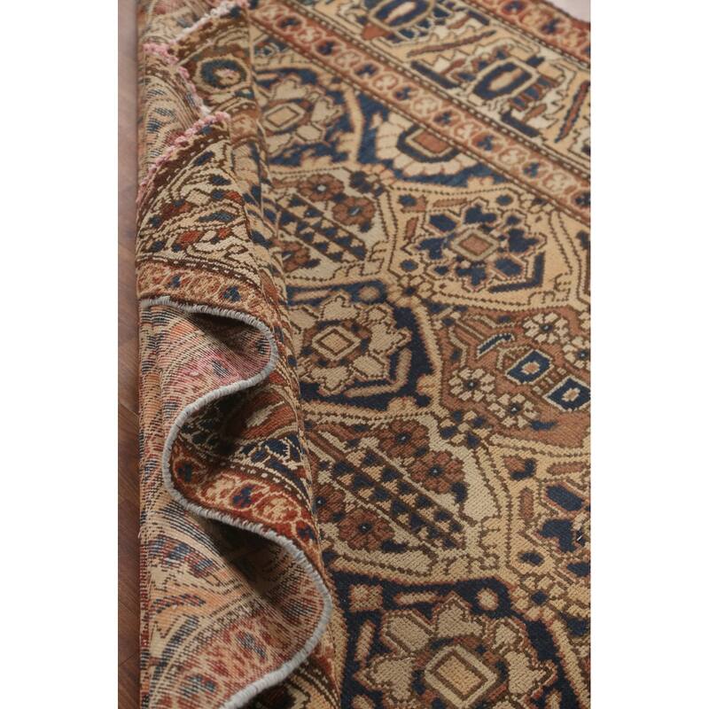 Vegetable Dye Bakhtiari Persian Vintage Rug Hand-Knotted Wool Carpet - 5'0" x 6'3"