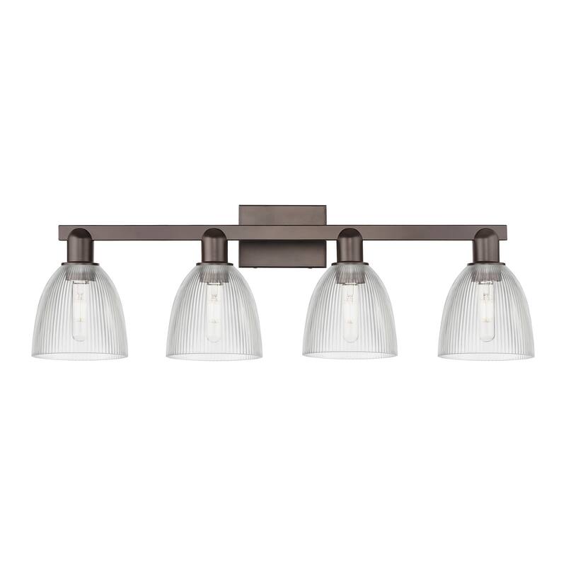 Innovations Lighting Endless Possibilities Arcadia - Castile - 4 Light 33" Bath Vanity Light - Clear/Oil Rubbed Bronze