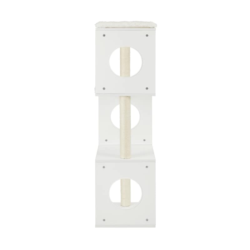 Sam's Pets Sheree 50" White Cat Tree