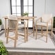preview thumbnail 8 of 21, 3-Piece Acacia Wood Outdoor Bar Set with Cushions, by JONATHAN Y