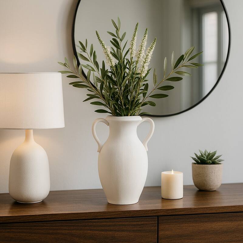 Stoneware Amphora Striped Weathered Jug - 15.0"