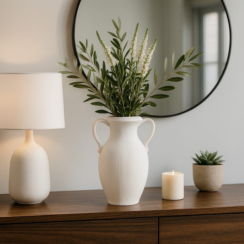 Stoneware Amphora Striped Weathered Jug