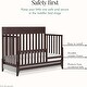 preview thumbnail 4 of 4, Evolur Atlas Toddler Rail in Roasted Chestnut, ASTM Standards Solid Hardwood, Safe, Sturdy, and Stylish