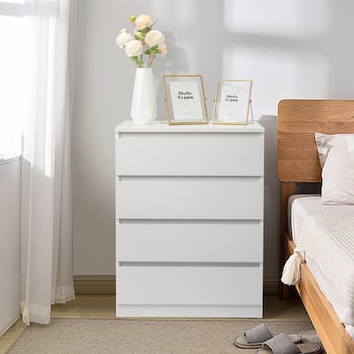 Modern Wood Dresser for Bedroom with 4 Drawers
