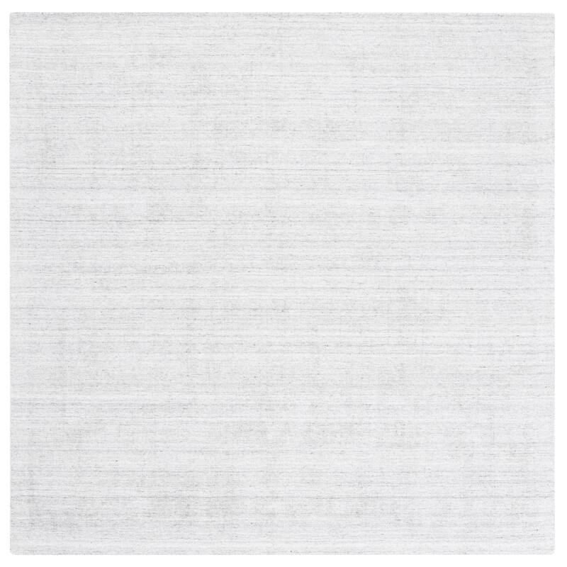 SAFAVIEH Handmade Mirage Ingrit Viscose Rug - 6' Square - Light Grey