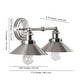 preview thumbnail 107 of 176, JONATHAN Y Florence Metal Shade Sconce