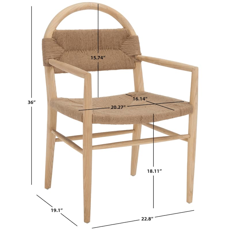 SAFAVIEH Orra Dining Chair - 23" W x 19" D x 36" H - 23Wx19Dx36H