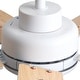 preview thumbnail 38 of 69, YUHAO Kaleido 52 in. Indoor Matte Black 3-Colors Integrated LED 6-Speeds Ceiling Fans with Dual-Finish Blades and Remote Control