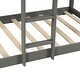 preview thumbnail 6 of 25, Adorable Loft Bunk Bed with Window and Roof Design, Twin over Twin - Safe and Fun