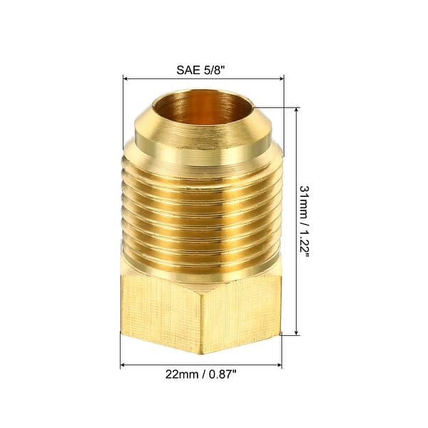 5/16 Male Flare Sae 45 Mfl To 1/4 Npt Female Pipe Adapter Propane Natural Gas RV - Foto 12