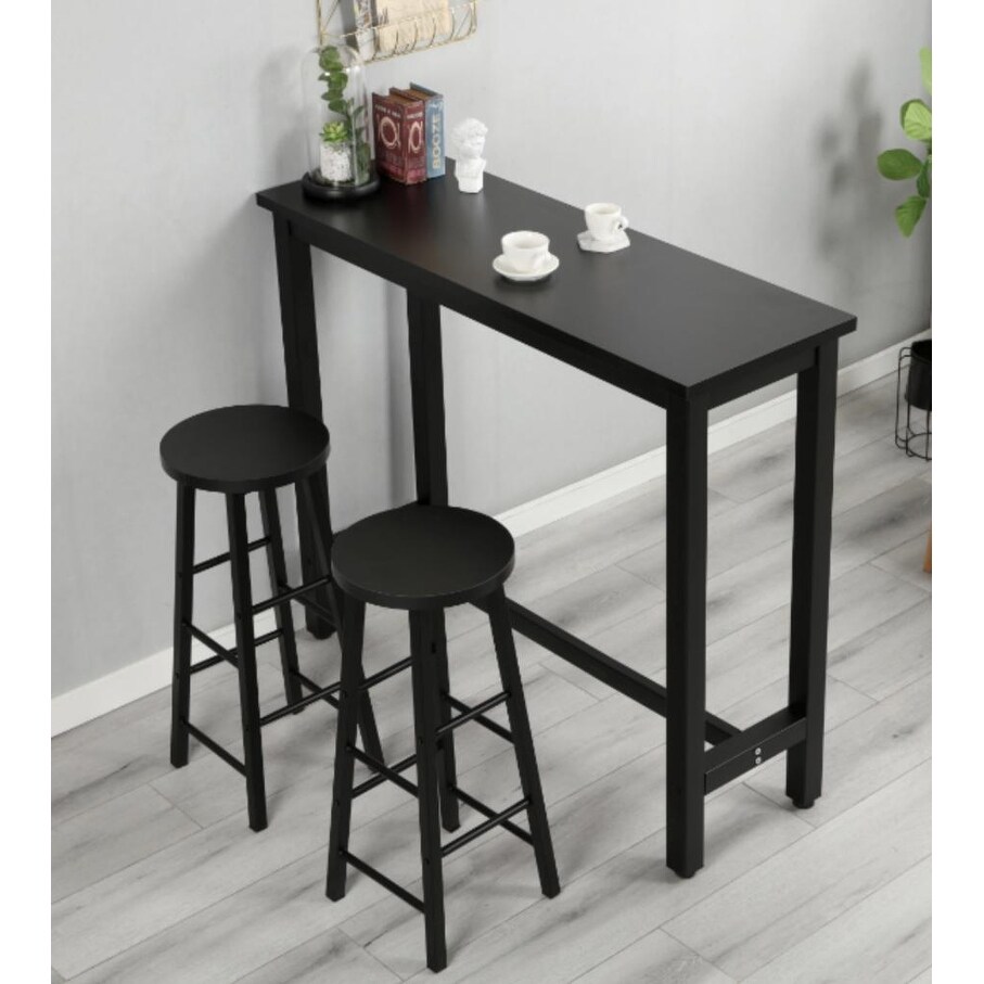 Solid wood discount breakfast bar table