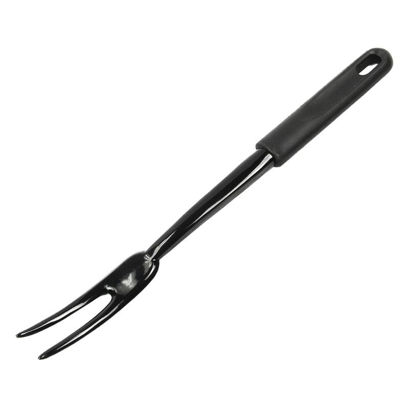 Chef Craft 12" Heat-Resistant Black Nylon Serving Turner Fork - 1 Pack