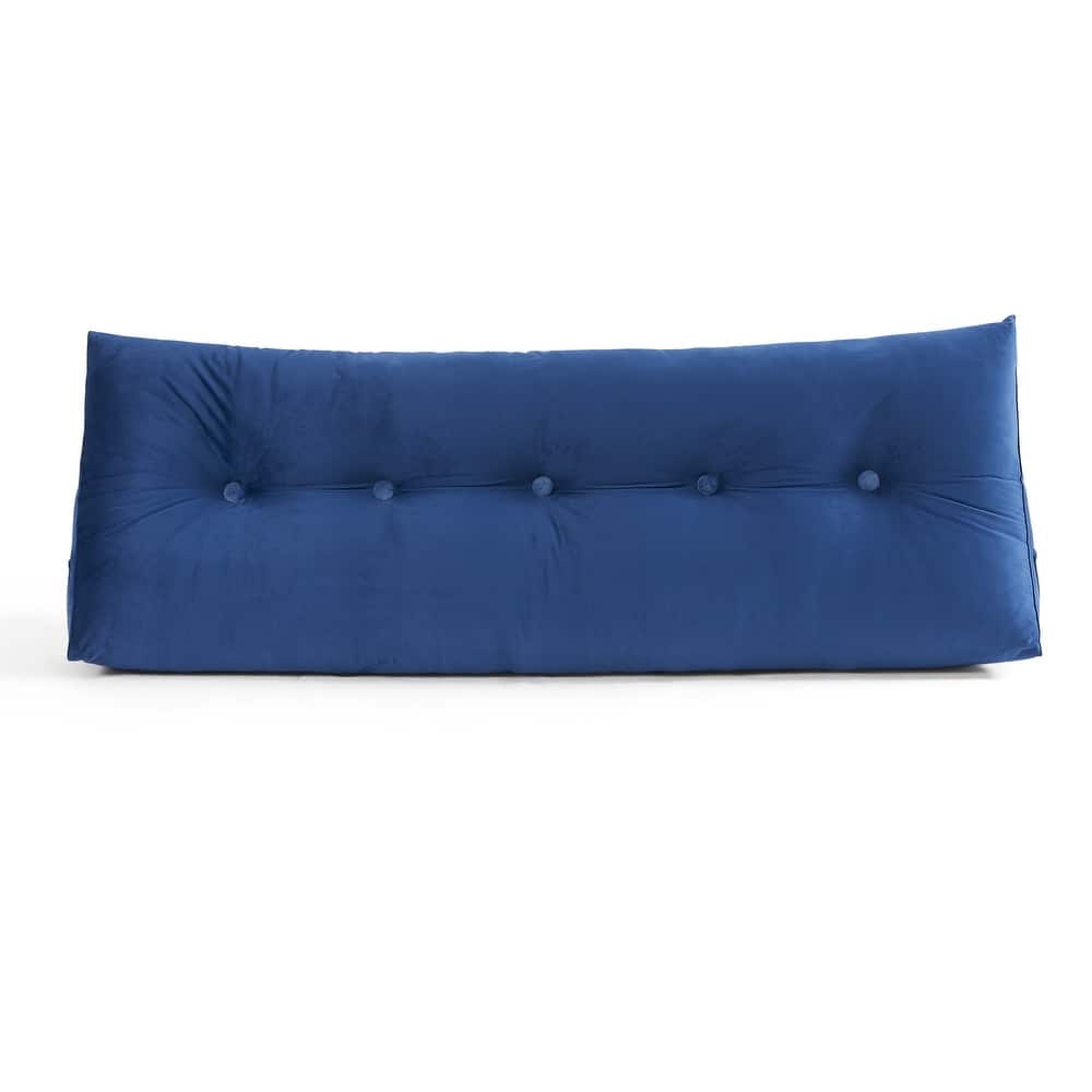 Sweet Home Collection Bed Wedge and Gap Filler Pillow for Headboard with Side Pockets