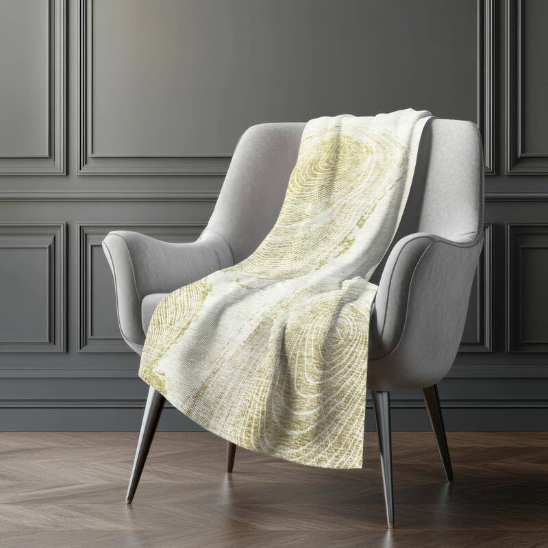 Premium Machine Washable Modern Wood Grain Sherpa Throw Blanket