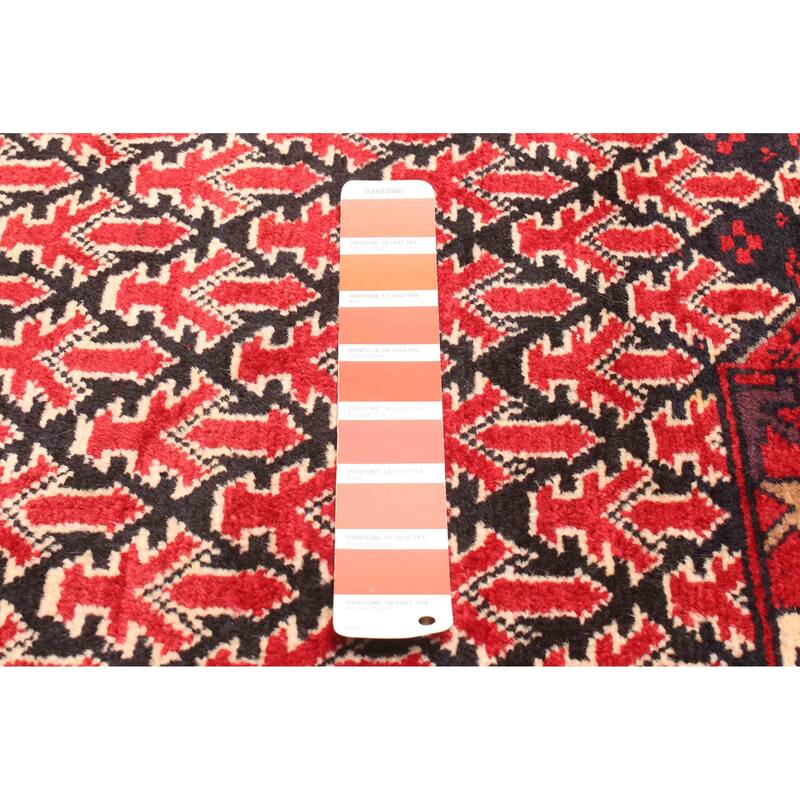 ECARPETGALLERY Hand-knotted Teimani Red Wool Rug - 3'3 x 4'0