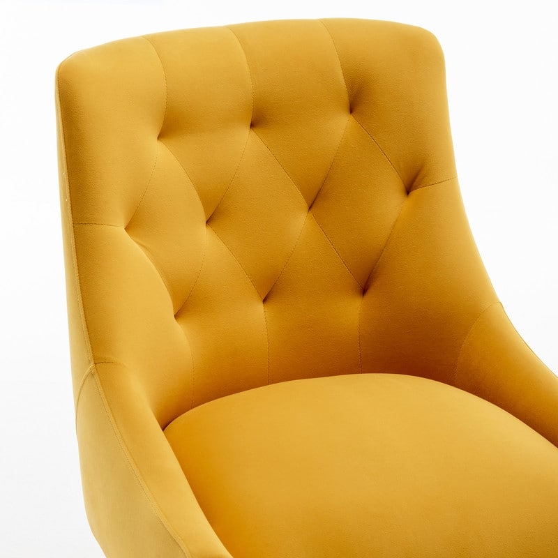 Modern Glam Velvet Dining Chair Set of 8 for Dining Room, Tufted Vanity Chair for Living Room (no table)