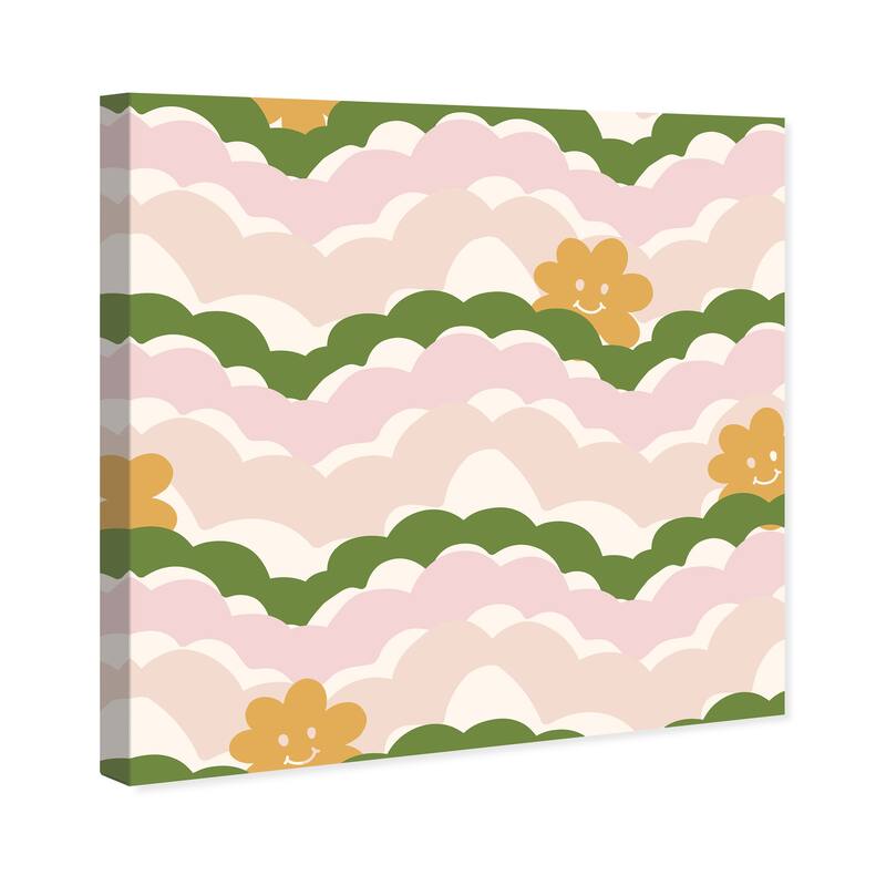 Wynwood Studio Canvas Floral and Botanical Fertile Garden Smiling Pink Modern & Contemporary Wall Art Canvas Print