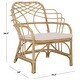 preview thumbnail 5 of 10, SAFAVIEH Home Junie Rattan Dining Chair - 26"W x 24"D x 37"H