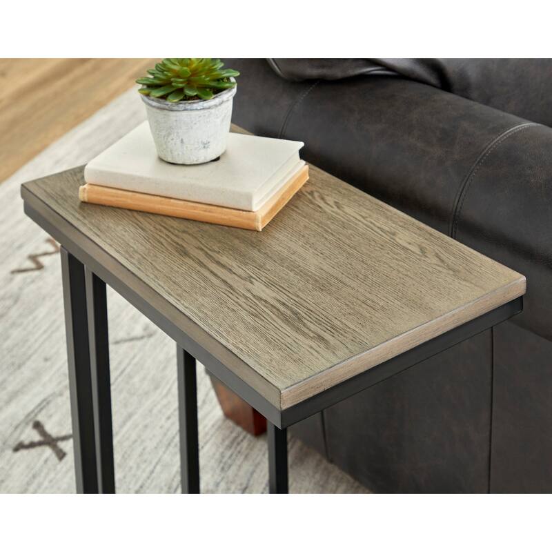 Melody White Wood Accent Table - 21" x 24" x 12"