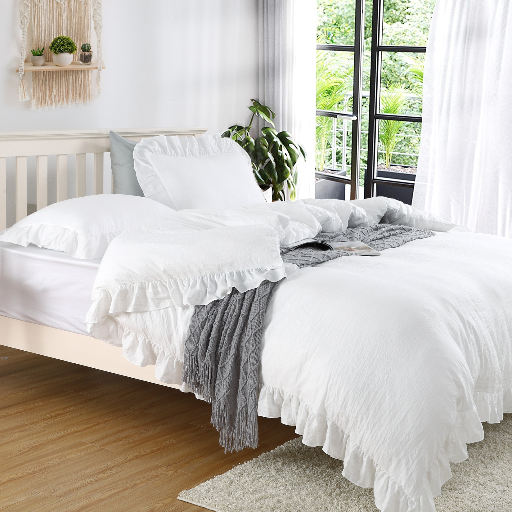 White duvet shop cover twin