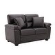 preview thumbnail 44 of 52, Morden Fort Upholstered Living Room Set chair , Loveseat,2 Pieces, Faux Leather
