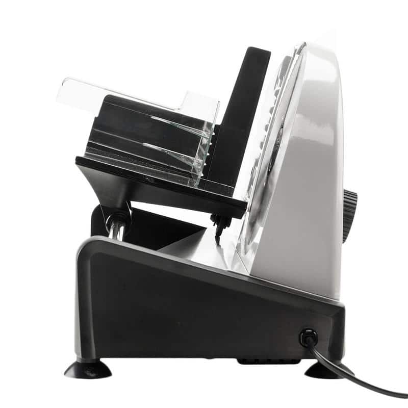 ZOKOP 110V/150W 7.5"Home Semi-automatic Stainless Steel Deli Food Slicer Belt/ Gear Cutter