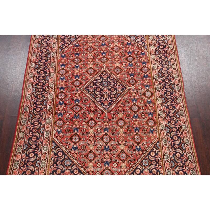 Geometric Mahal Persian Area Rug Wool Handmade Living Room Carpet - 6'6" x 10'3"