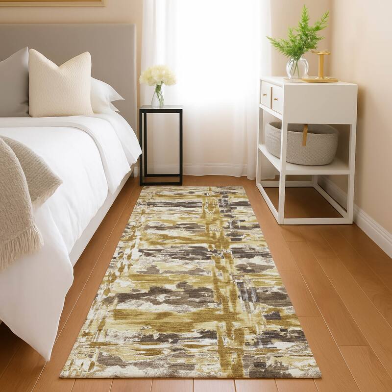 Machine Washable Indoor/ Outdoor Casual Fowler Chantille Rug