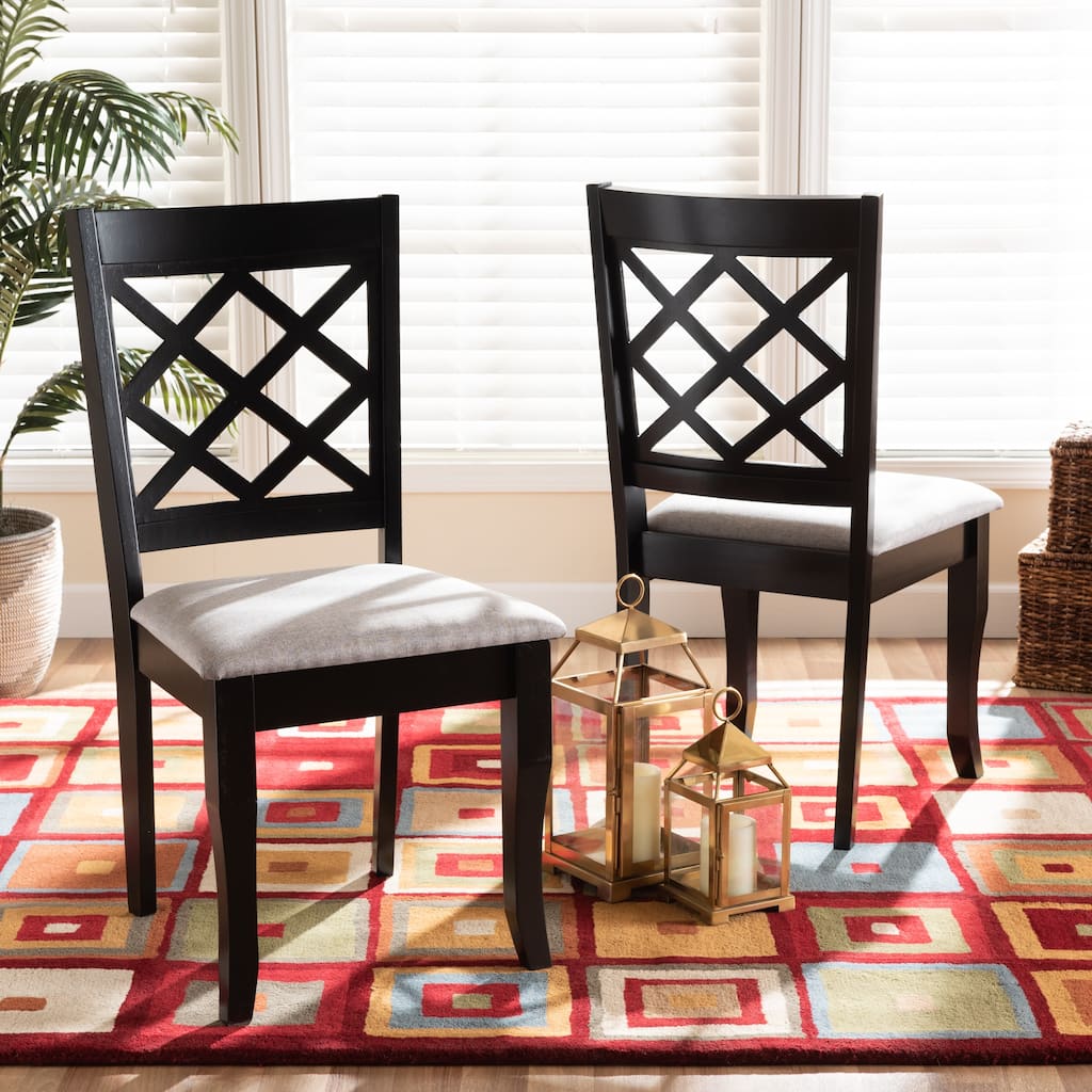 Verner Modern and Contemporary 2-Piece Dining Chair Set