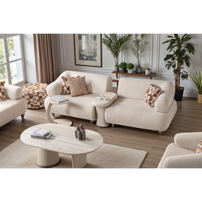 Vireo 4 Pieces Living Room Sets 1 Sofa 1 Loveseat 2 Chair