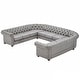 preview thumbnail 11 of 15, Knightsbridge Chesterfield 11-Seat Sectional by iNSPIRE Q Artisan Grey Linen