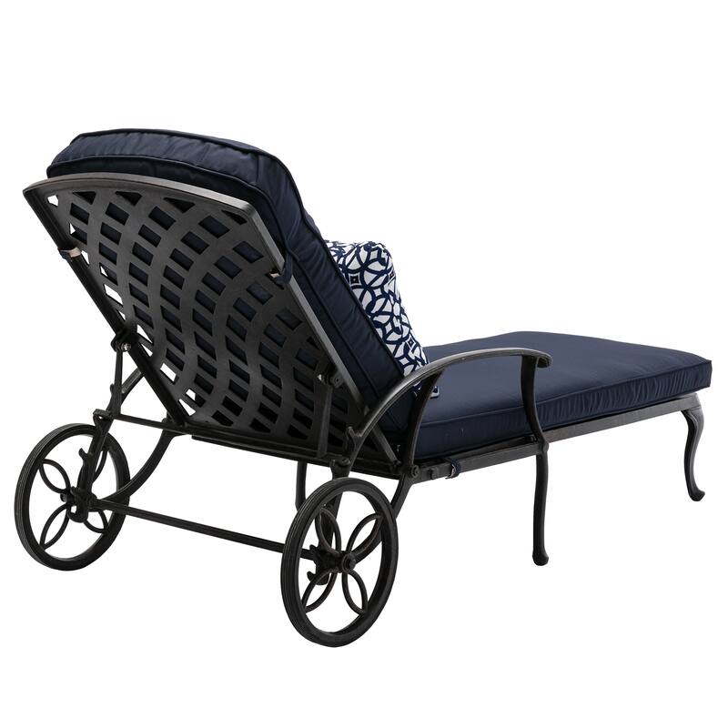 Aluminum Reclining Outdoor Chaise Lounge
