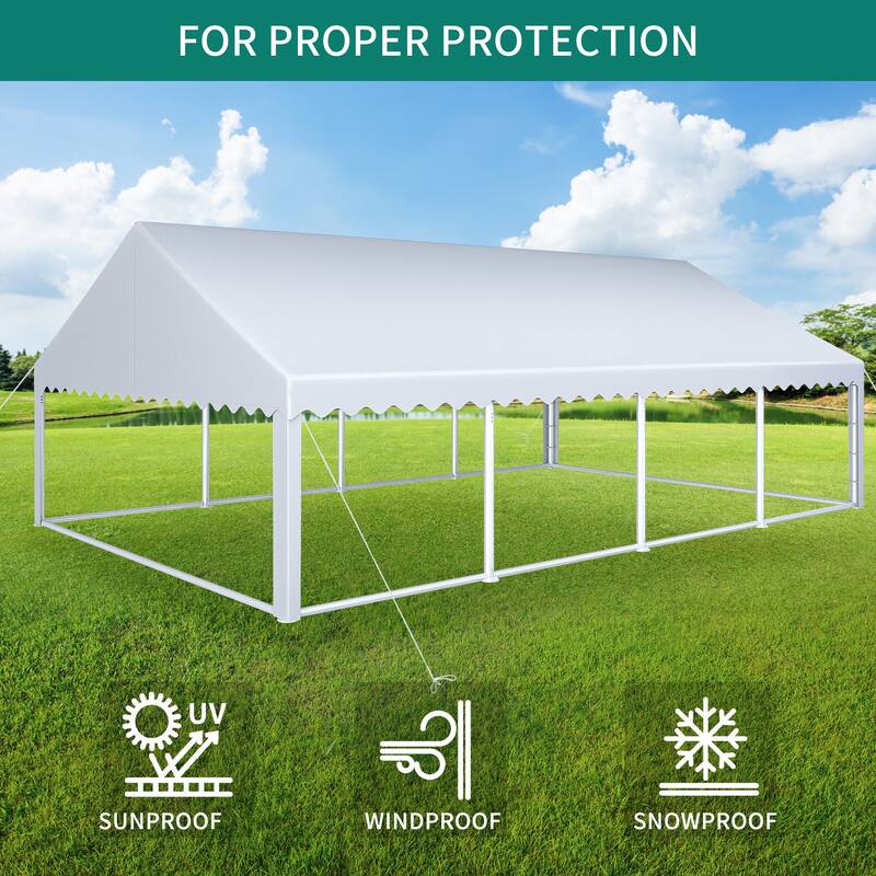 30 Ft. W X 20 Ft. D Party Tent with Windows - 20 x 30