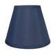 preview thumbnail 32 of 88, Hardback Faux Silk Conical Lamp Shade, 5 inch Top, 9 inch Bottom, 7 inch Slant Single - Navy Blue Silk