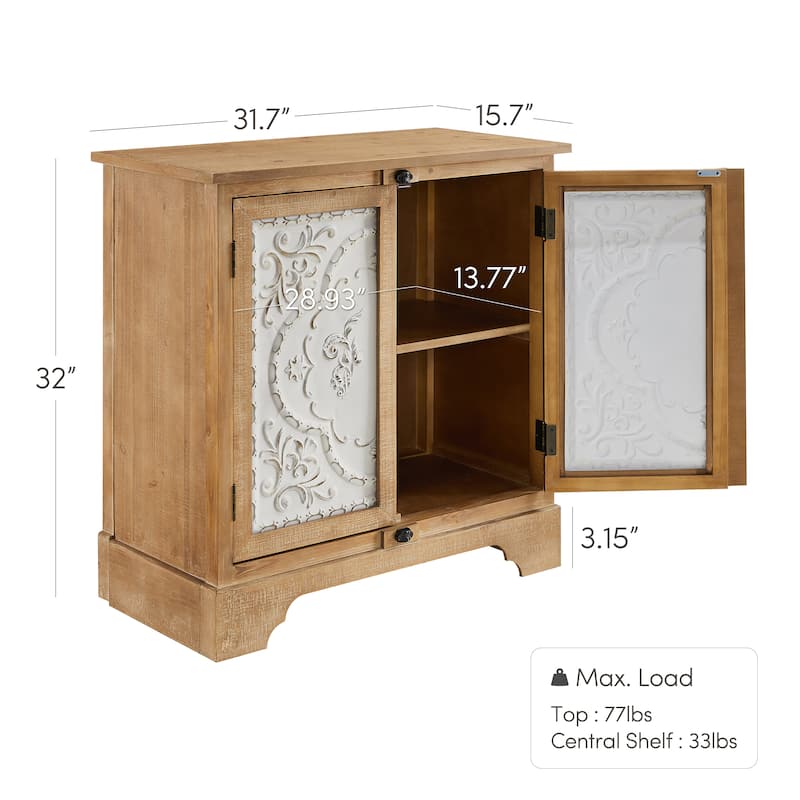 Art Leon Retro and Romantic Floral Cabinet