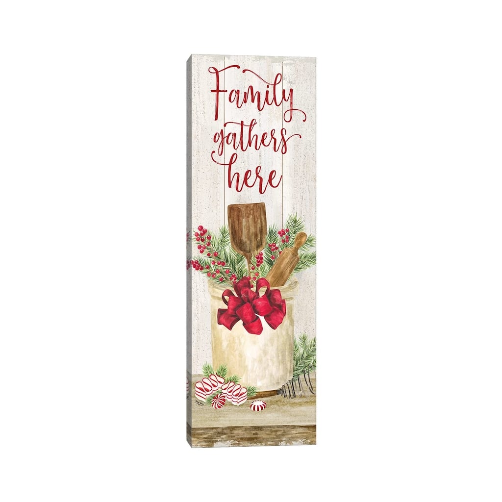 iCanvas "Christmas Kitchen panel I-Family Gathers" by Tara Reed Canvas Print