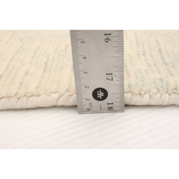 dimension image slide 1 of 2, ECARPETGALLERY Hand Loomed Gabbeh Luribaft Ivory Wool Rug - 7'5 x 9'6