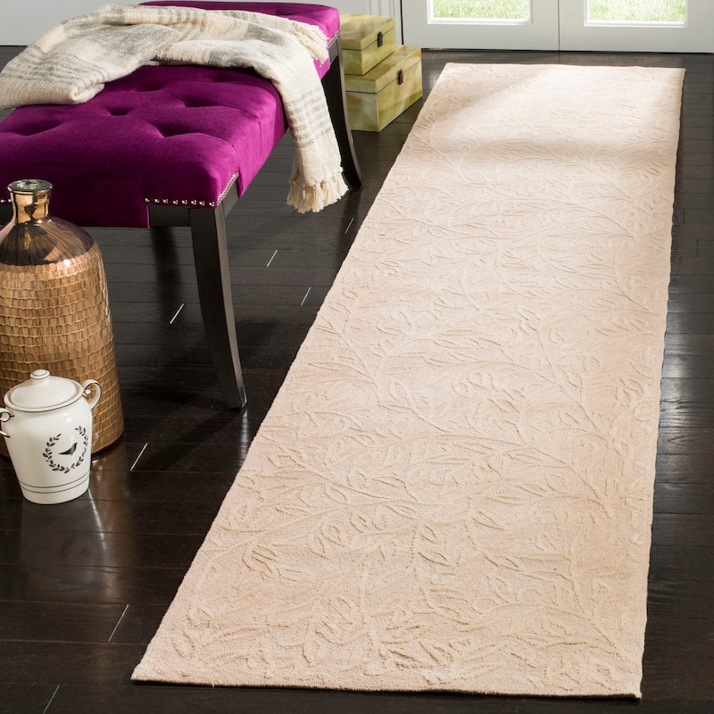 Martha Stewart by SAFAVIEH Sprig Cotton Rug - 2'3" x 10' Runner - Snowberry
