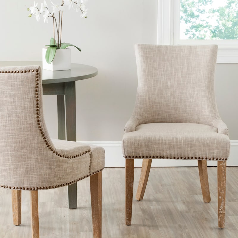 SAFAVIEH Katelyn Grey Dining Chair (Set of 2) - 22" x 24.8" x 36.4" - 22Wx25Dx36H - Grey