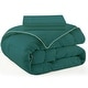 preview thumbnail 29 of 35, 3 Piece Reversible Silky Luxury Soft Satin Comforter with 2 Satin Pillowcases