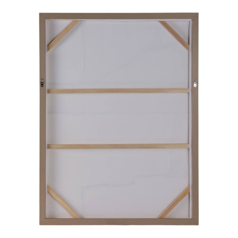 Canvas Wall Art Abstract Textured Lines Casual - 48" White