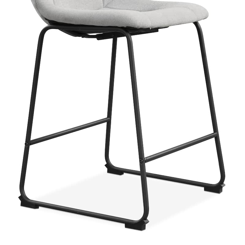 Furniture of America Eamon Modern Chenille Padded Dining Chairs (Set of 2)